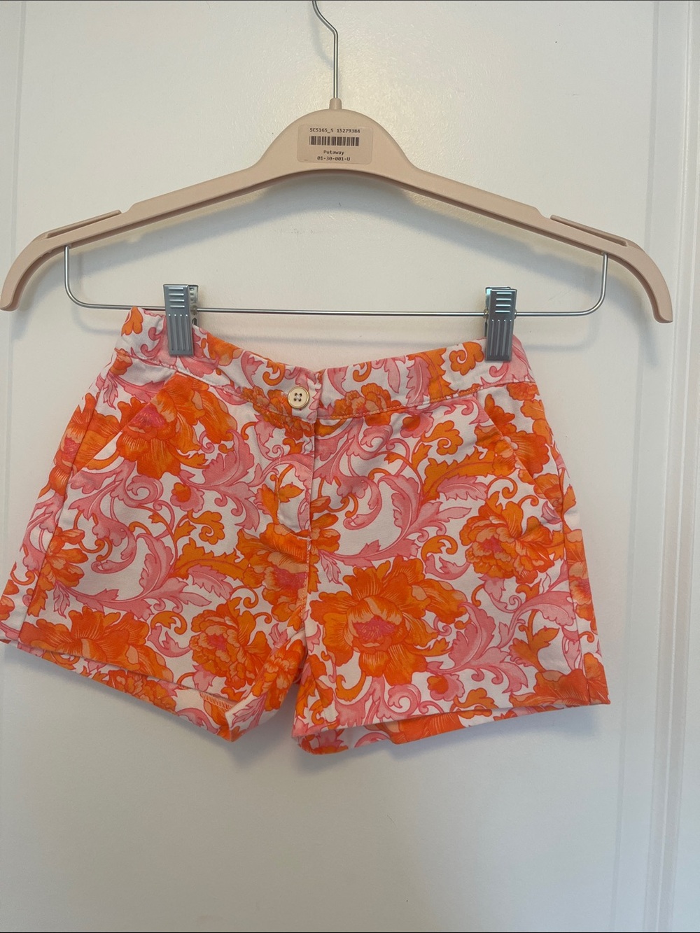 Girl’s Pink & Orange Floral Shorts - Janie and Jack